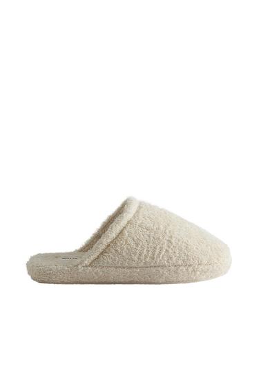 FLATFORM TERRY SLIPPERS - Beige by Zara