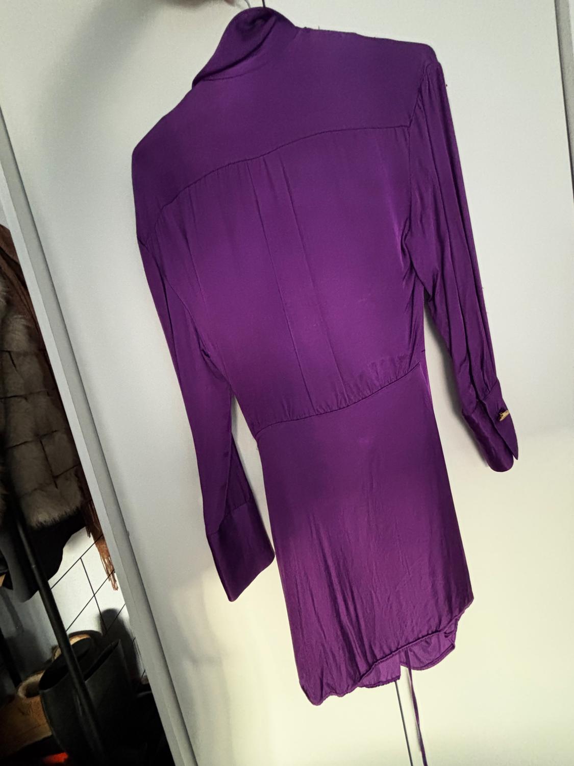 SATIN EFFECT WRAP DRESS - Image 2