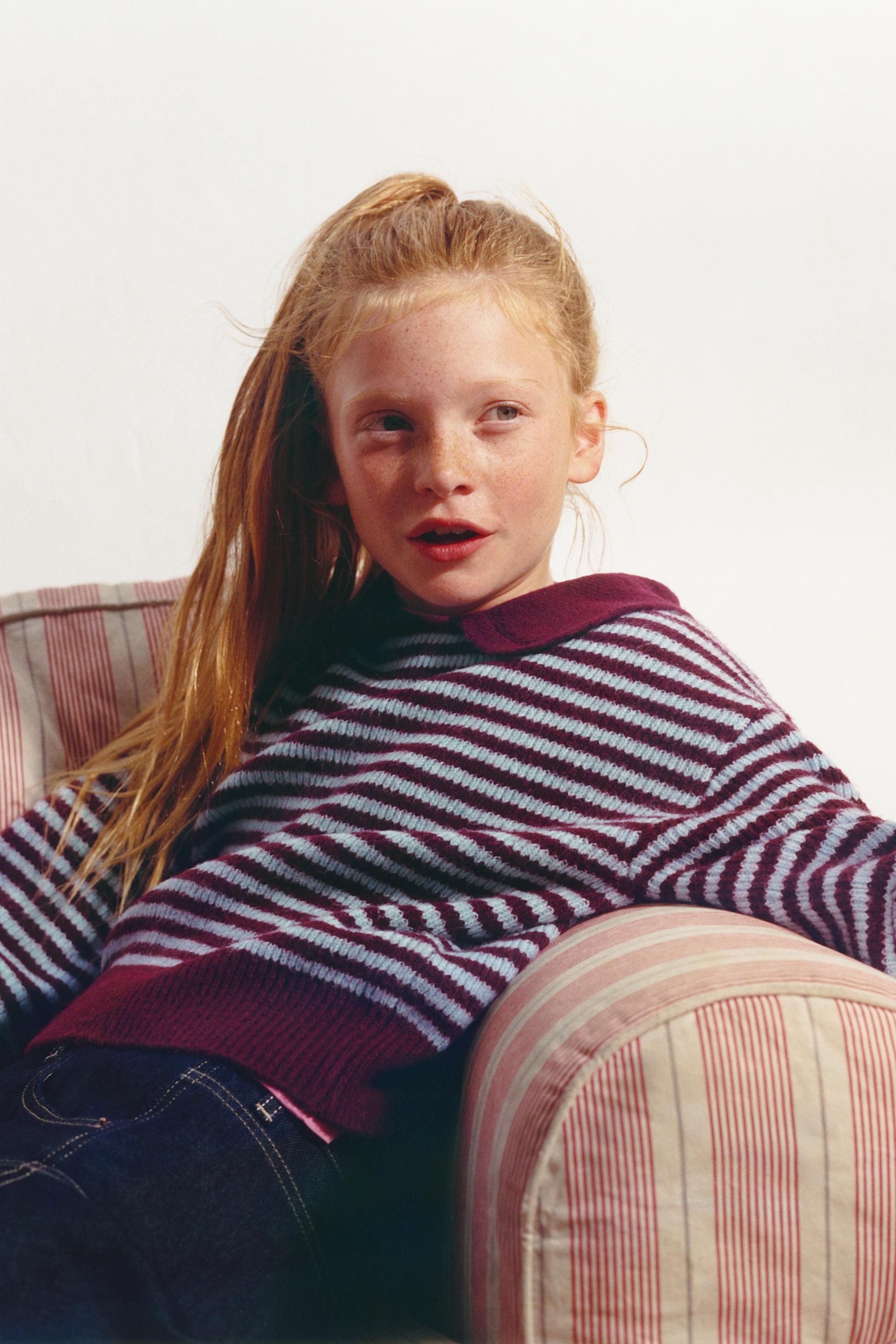 STRIPED KNIT SWEATER — Striped