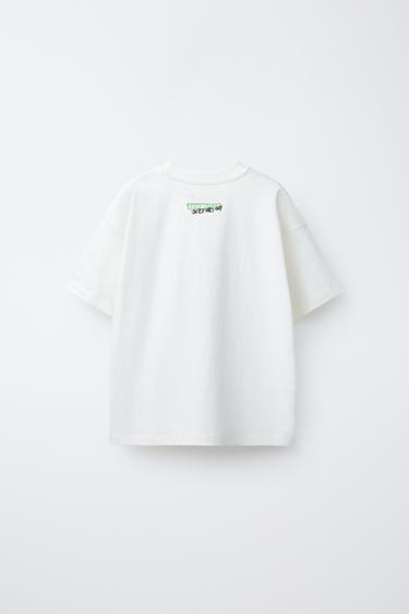 SPORTS PRINT T-SHIRT - White by Zara - Image 1