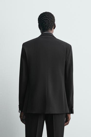 WOOL BLEND SLIM FIT DINNER JACKET - Black by Zara - Image 2