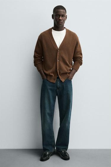 MOCASÍN VESTIR BORLAS - Verde de Zara - Imagen 0