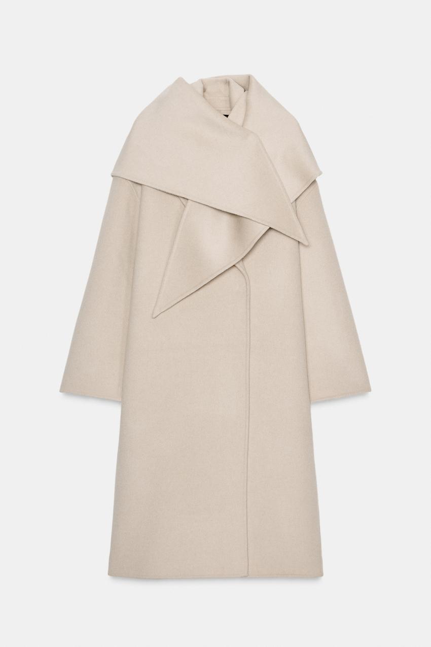 CAPPOTTO OVERSIZE SCIARPA MISTO LANA ZW COLLECTION