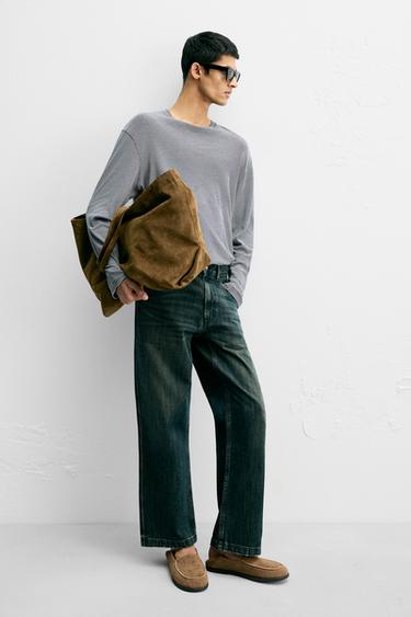 LEATHER LOAFERS - Brown by Zara