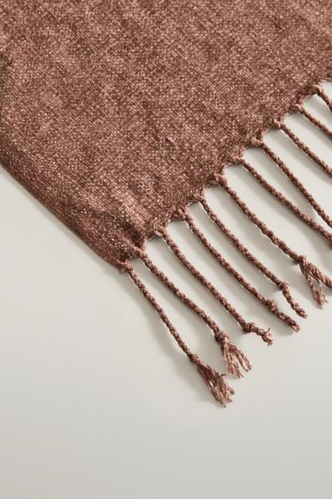 CHENILLE BLANKET — Pink 2