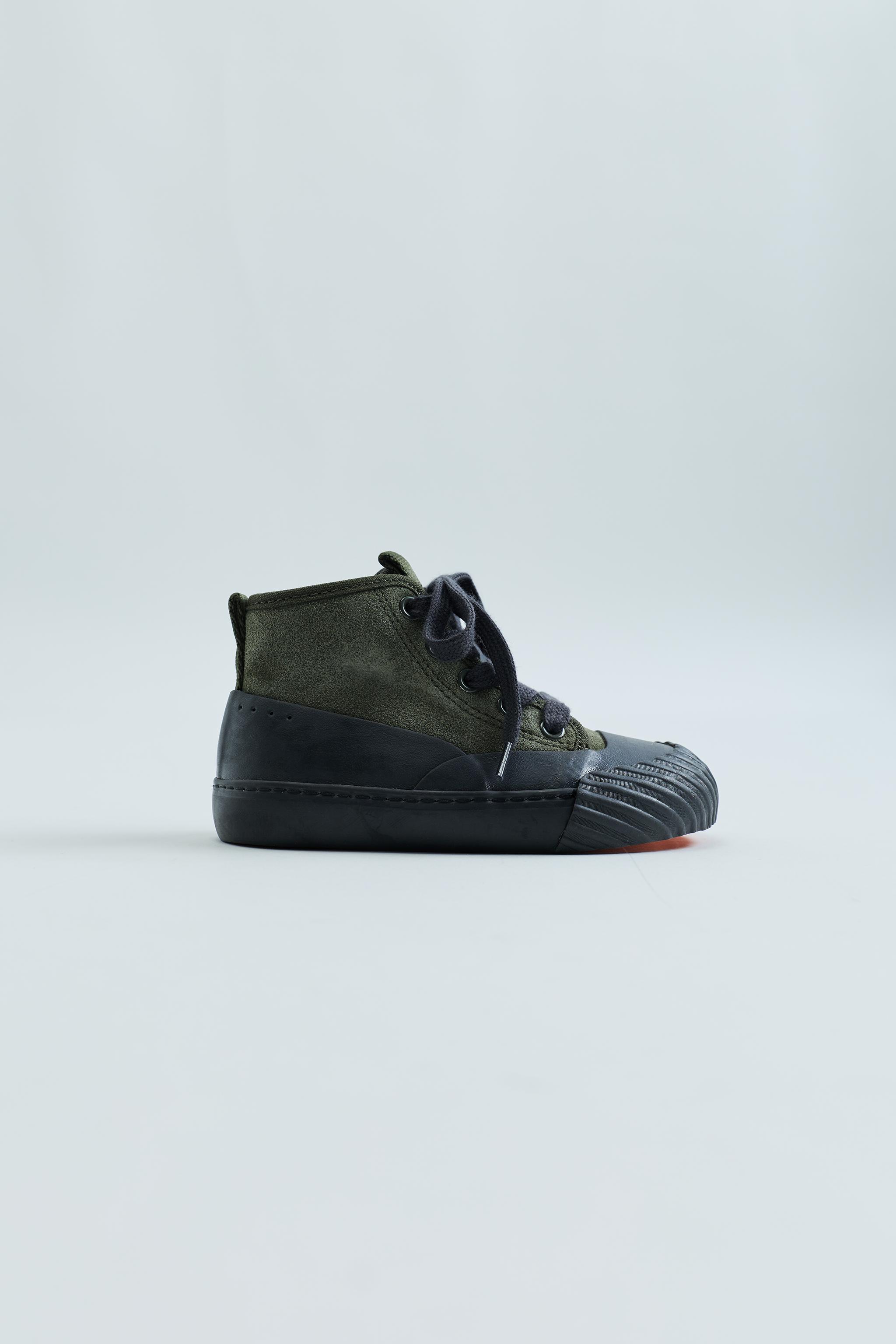 ZARA TIMELESS - BASKET MONTANTE EN CUIR ET DAIM