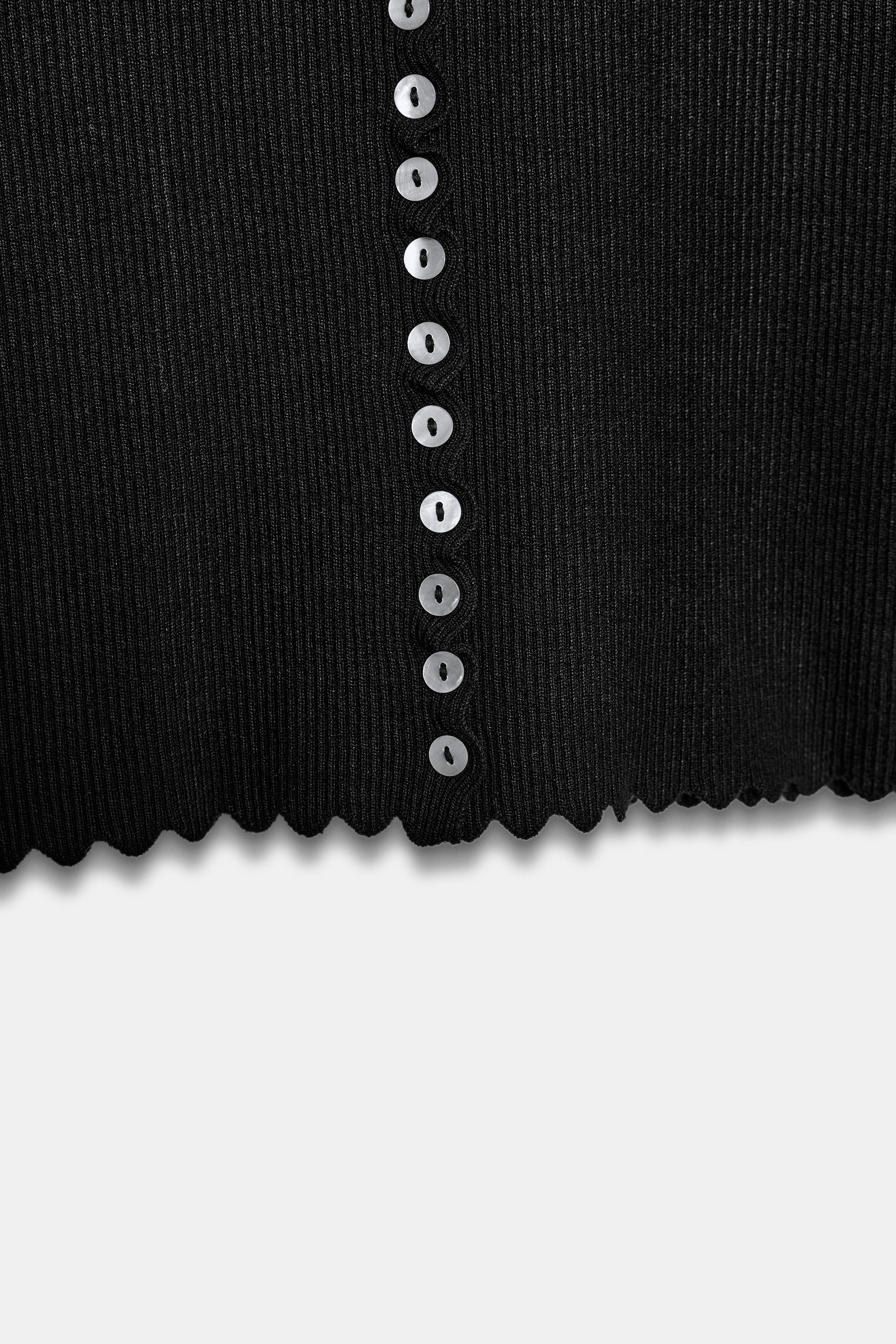 Zara V YAKA TRİKO HIRKA görsel 7