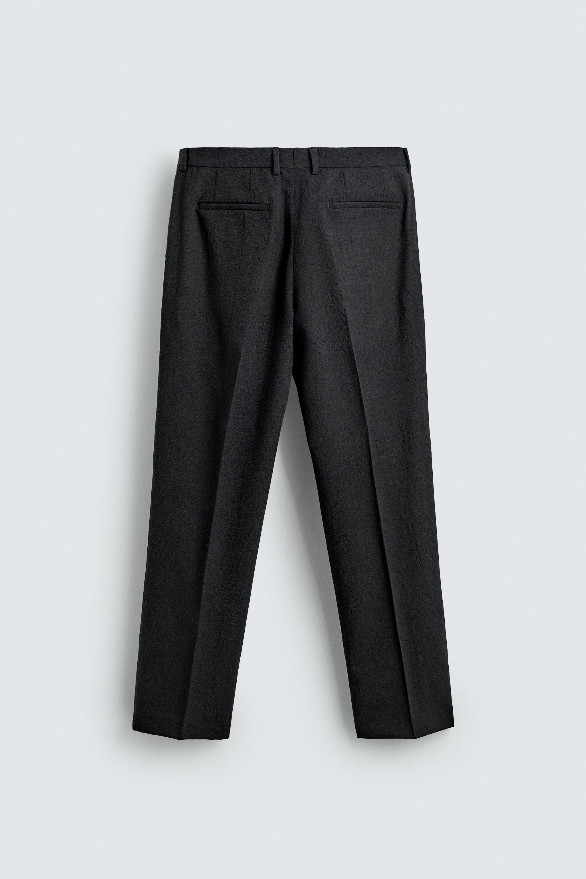 PANTALON DE COSTUME STRUCTURÉ EN 100% LAINE