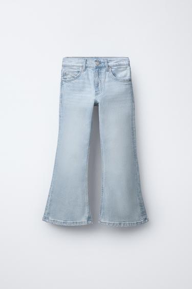 Zara FLARED JEANS - Light blue