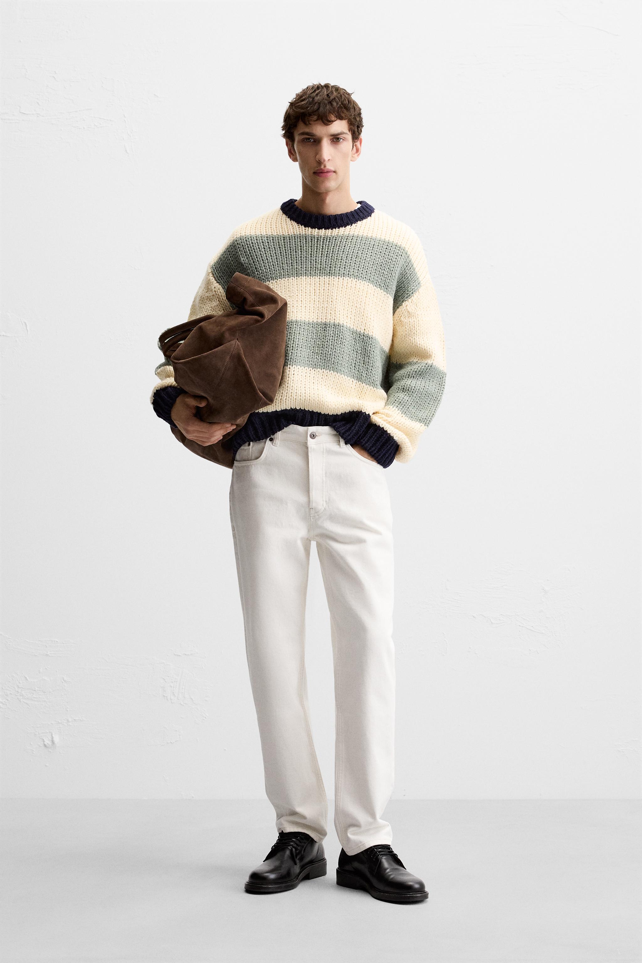 Zara striped sweater sales