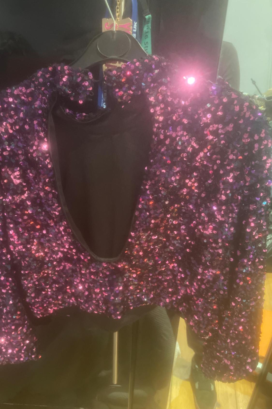 CROPPED SEQUIN TOP - Image 2
