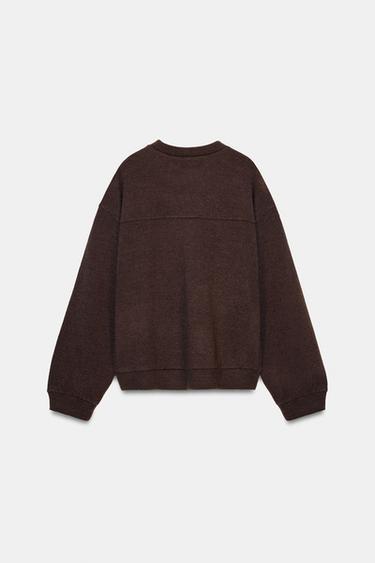 SOFT SWEATSHIRT - Chocolate by Zara - Image 3