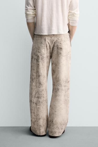 ABSTRACT PRINT BAGGY FIT TROUSERS - Printed by Zara - Image 2