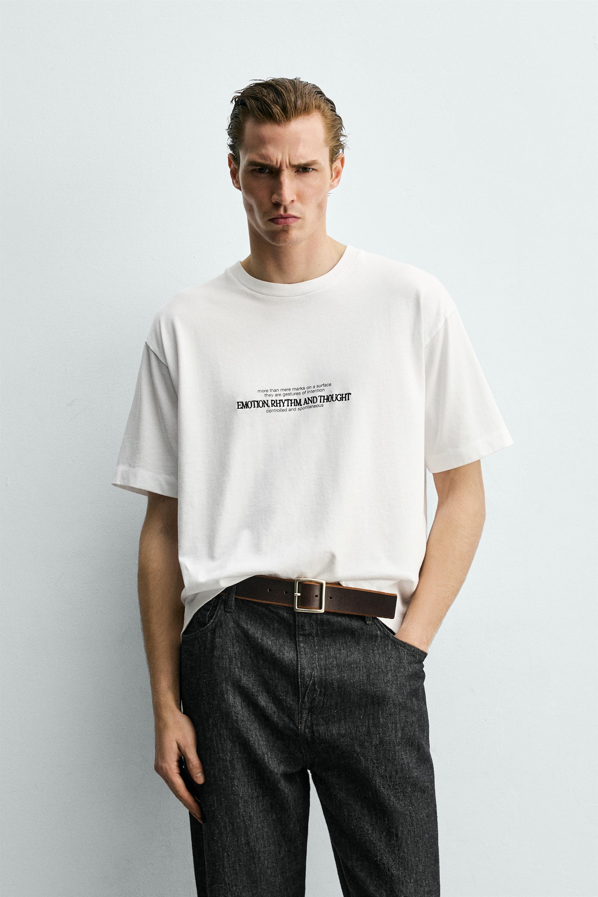COMBINATION EMBROIDERY BOXY FIT T-SHIRT