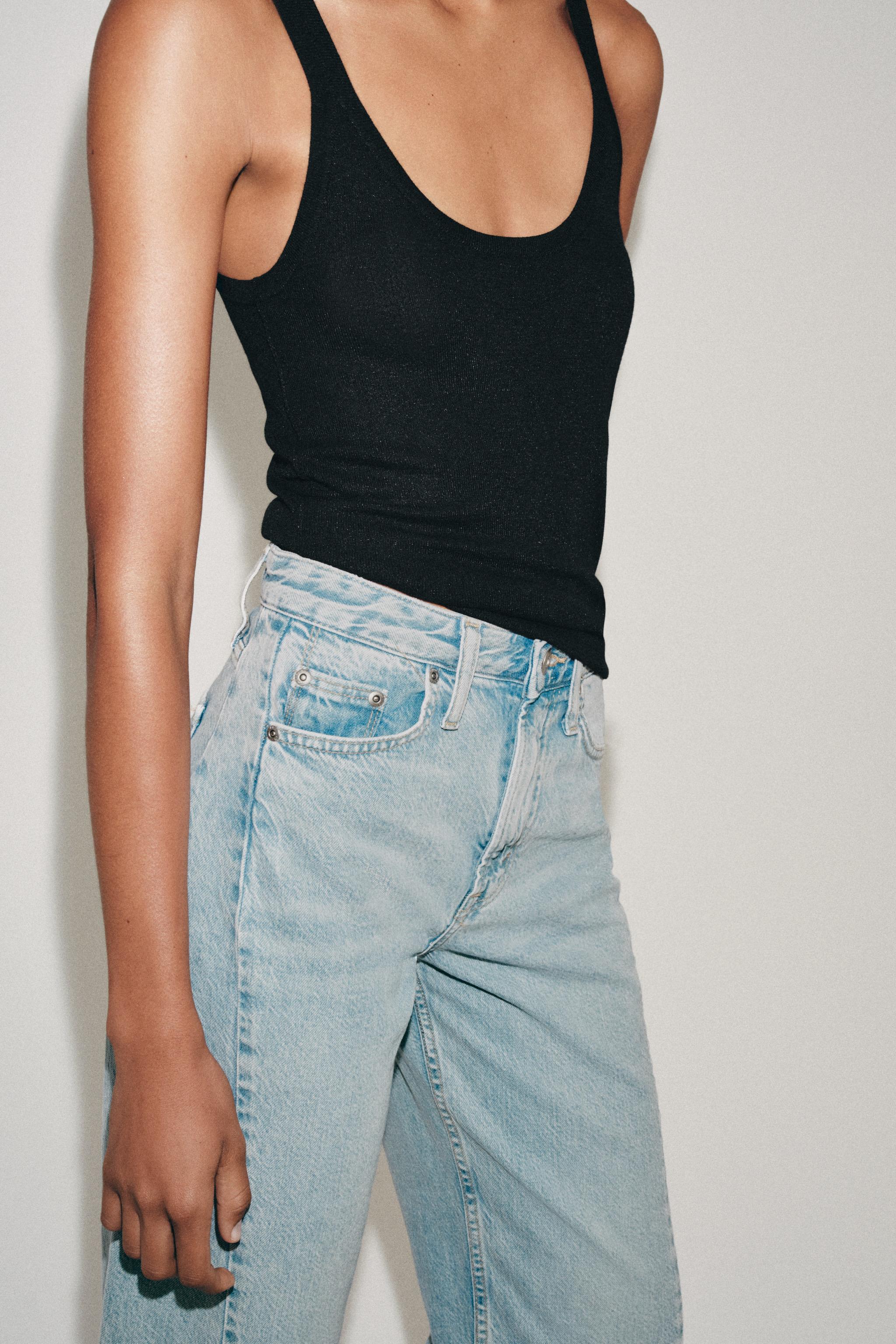 Zara SLEEVELESS FINE KNIT TOP — фото 2