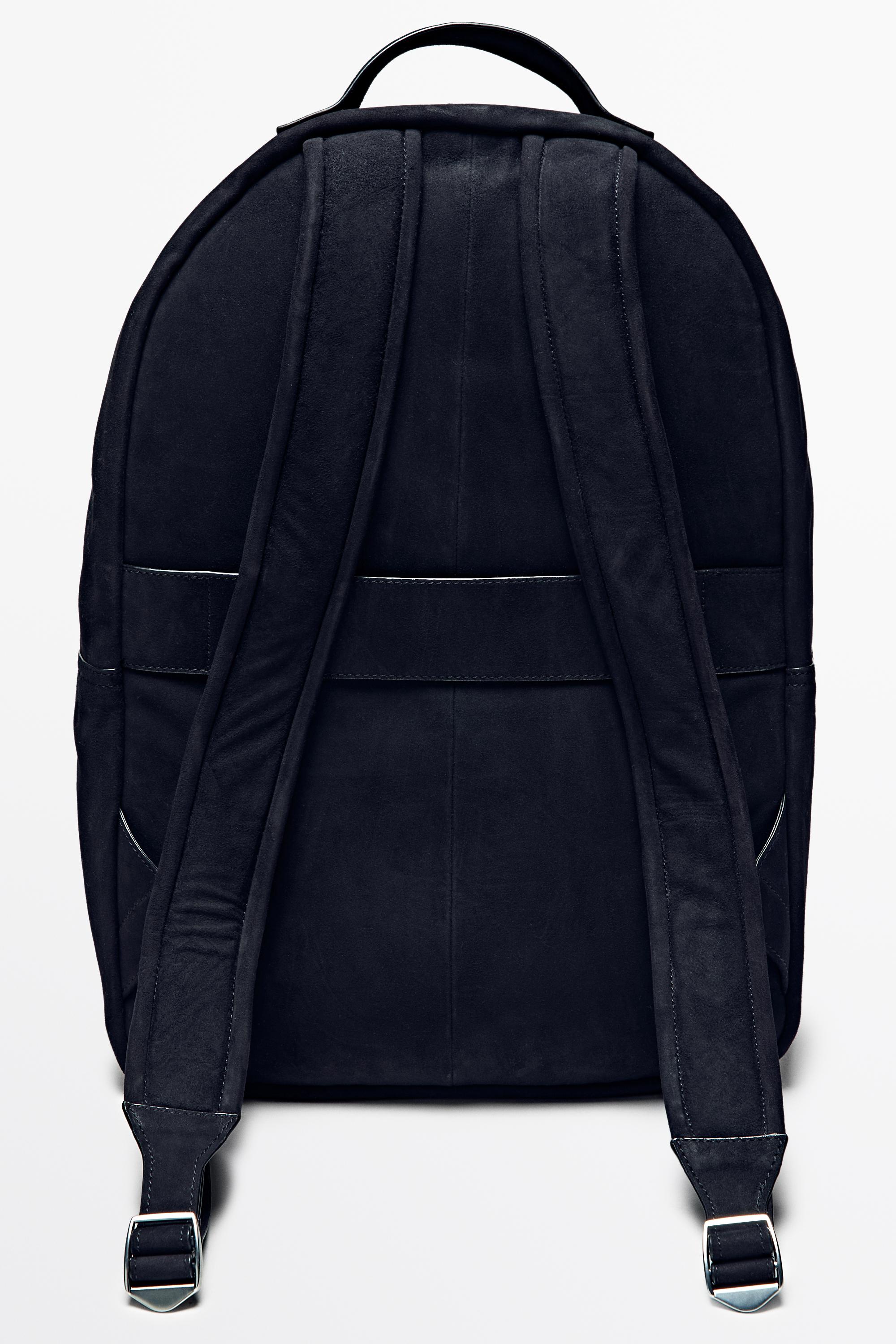 Sac à dos en cuir et daim