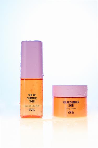 BRUMA PARA PIEL, CABELLO Y CUERPO SOLAR SUMMER 75 ML (2.54 FL.OZ) + CREMA CORPORAL 90 ML (3.04 FL.OZ). - pie tinte de Zara