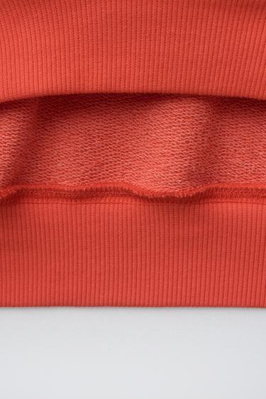 SUN PRINT SWEATSHIRT - Orange by Zara - Image 3
