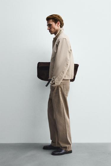 VESTE RELAXED FIT ZIPPÉE - Vert olive de Zara - Image 3