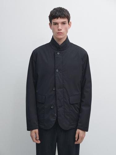 Chaqueta acolchada water repellent - Marino oscuro de Zara