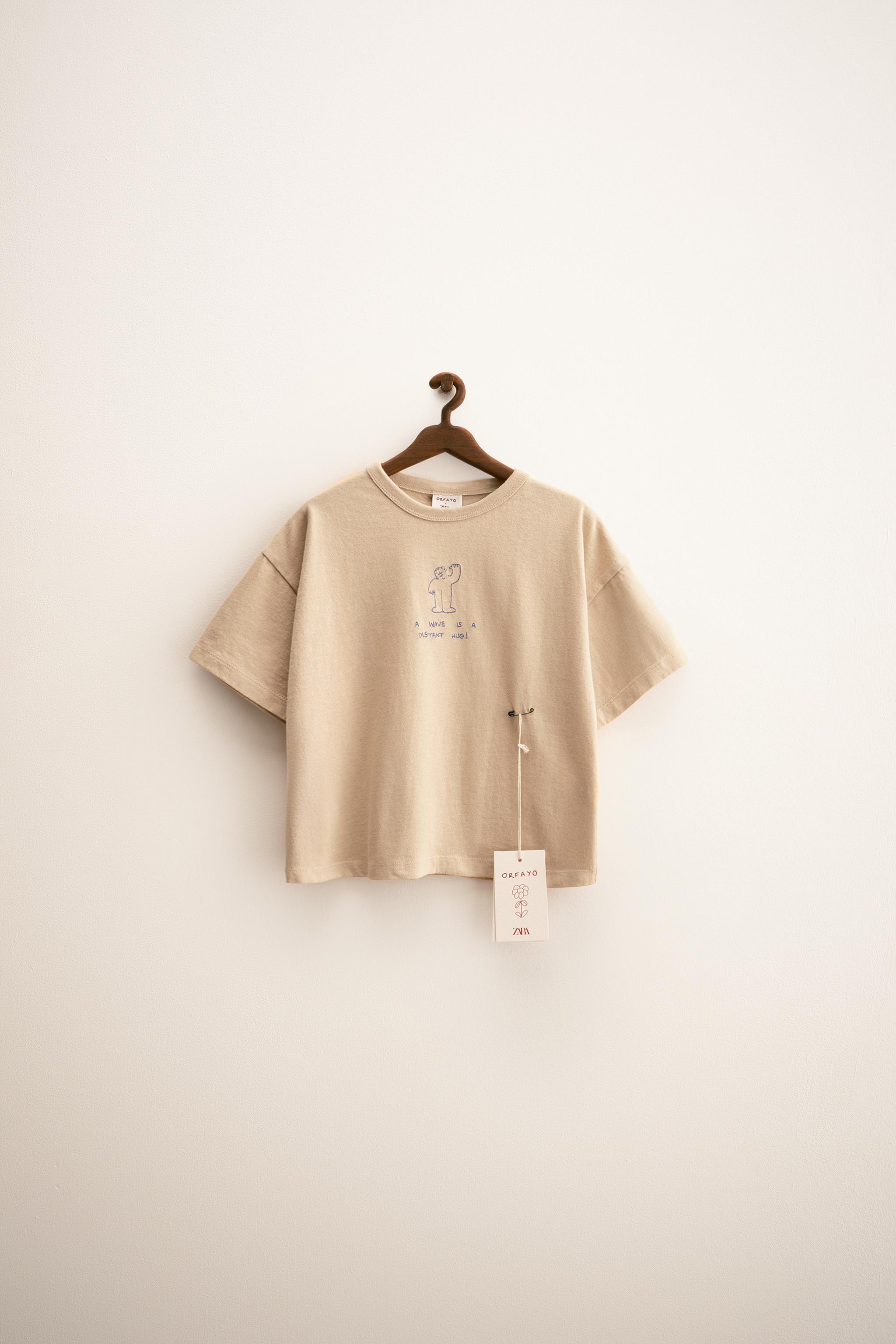 ZARA TIMELESS - ORFAYO © 刺繍入りTシャツ - きつね色 | ZARA