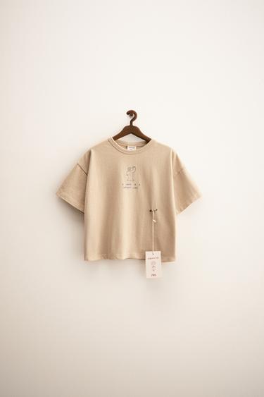 ZARA TIMELESS - ORFAYO © EMBROIDERED T-SHIRT - Beige by Zara