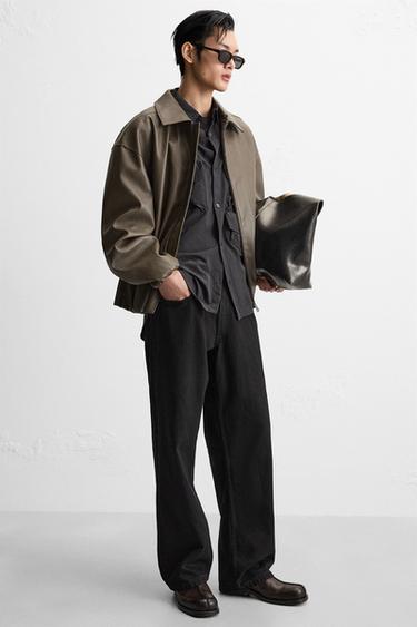 BAGGY FIT JEANS - Black by Zara