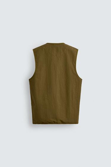LIMITED EDITION TECHNICAL GILET - Khaki by Zara - Image 8