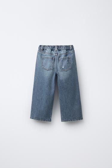 HEART WIDE-LEG JEANS - Blue by Zara - Image 1