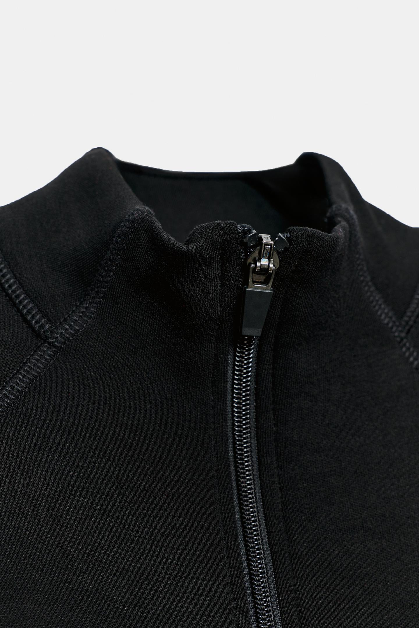 Женская куртка Zara Fitted Zip-Up, цвет: Чёрный — фото 6
