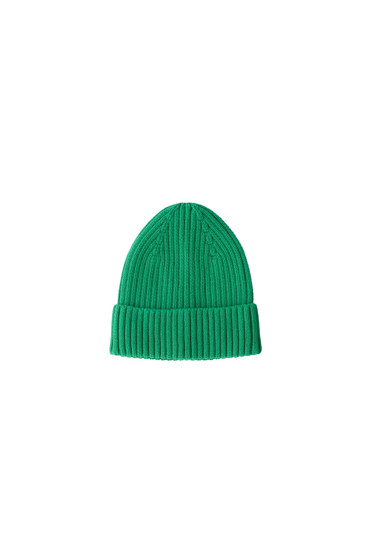 KNIT HAT — Green