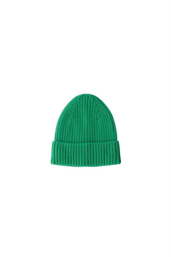 Zara KNIT HAT - Green - Image 0