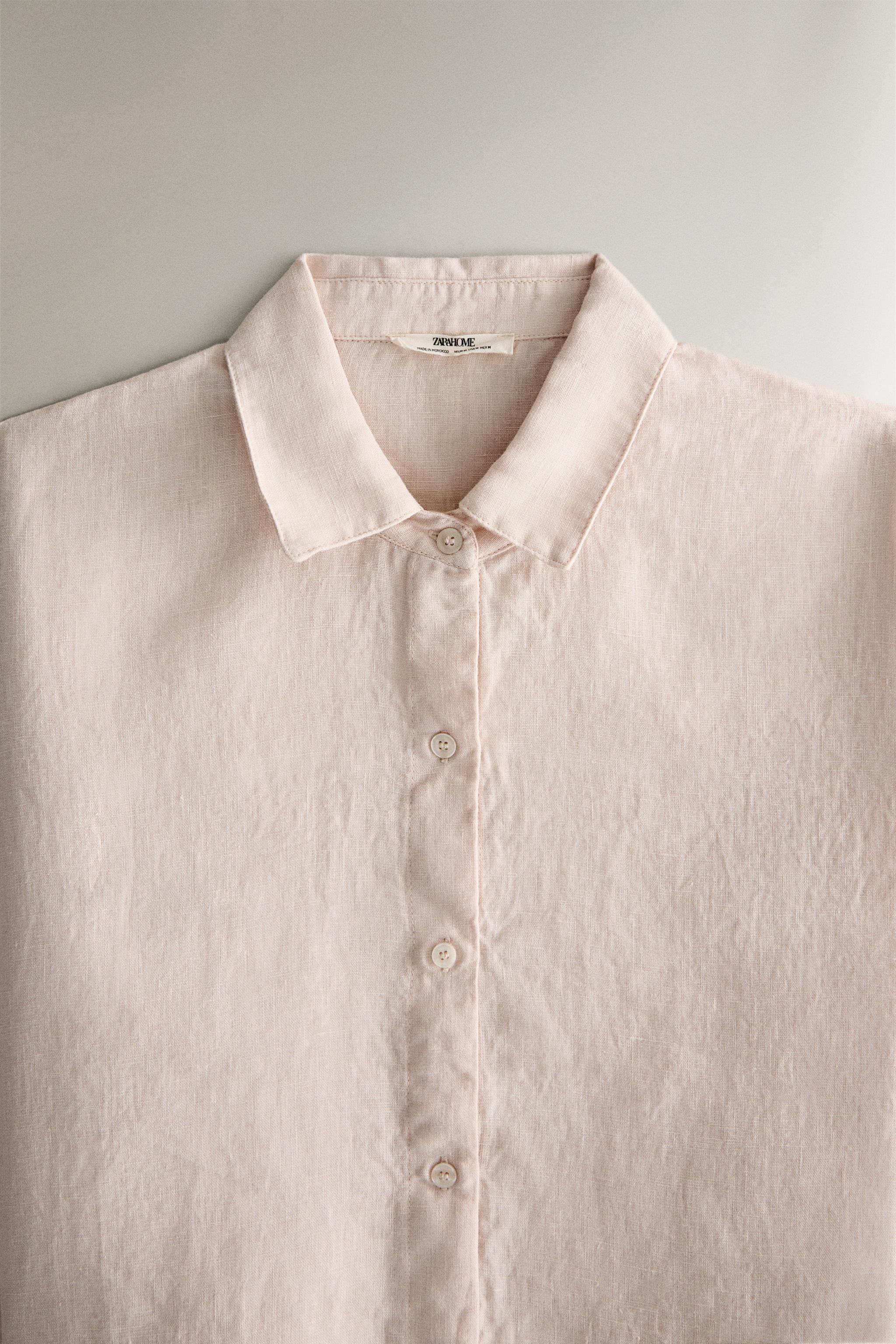 TEXTURED CROPPED SHIRT - Ecru | ZARA United States