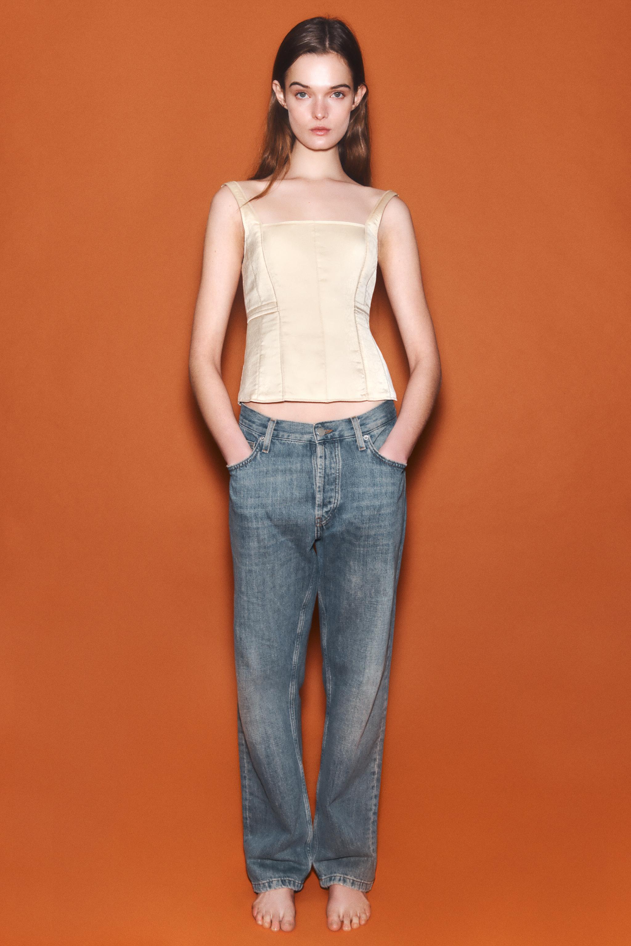 PADDED BUSTIER TOP - Beige-pink | ZARA Australia