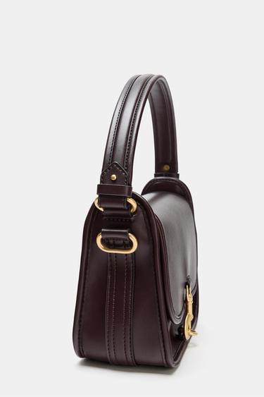 SAC BANDOULIÈRE DÉTAIL FERMETURE - Bordeaux de Zara - Image 4