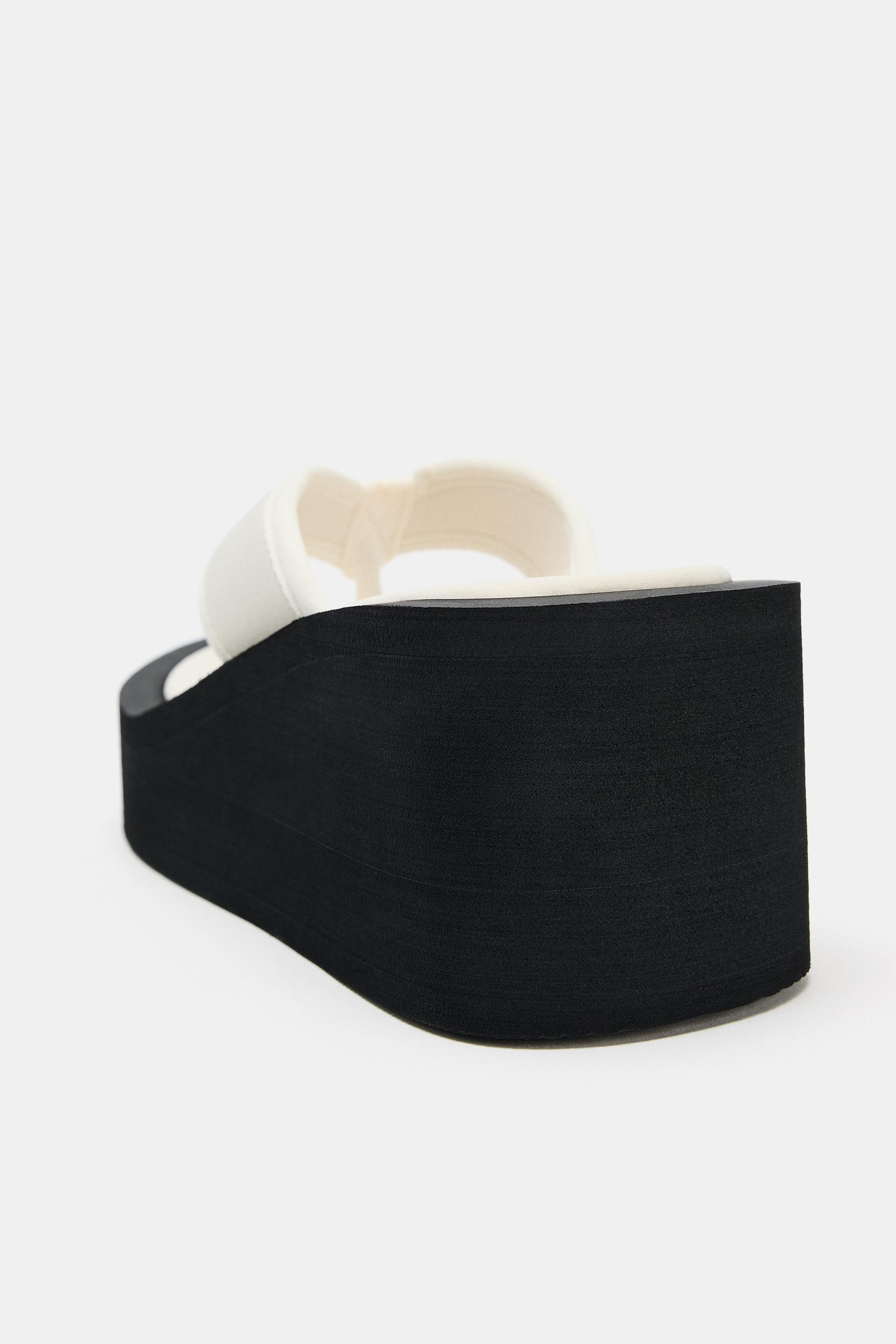 Zara Kontrast Platform Sandalet görsel 5