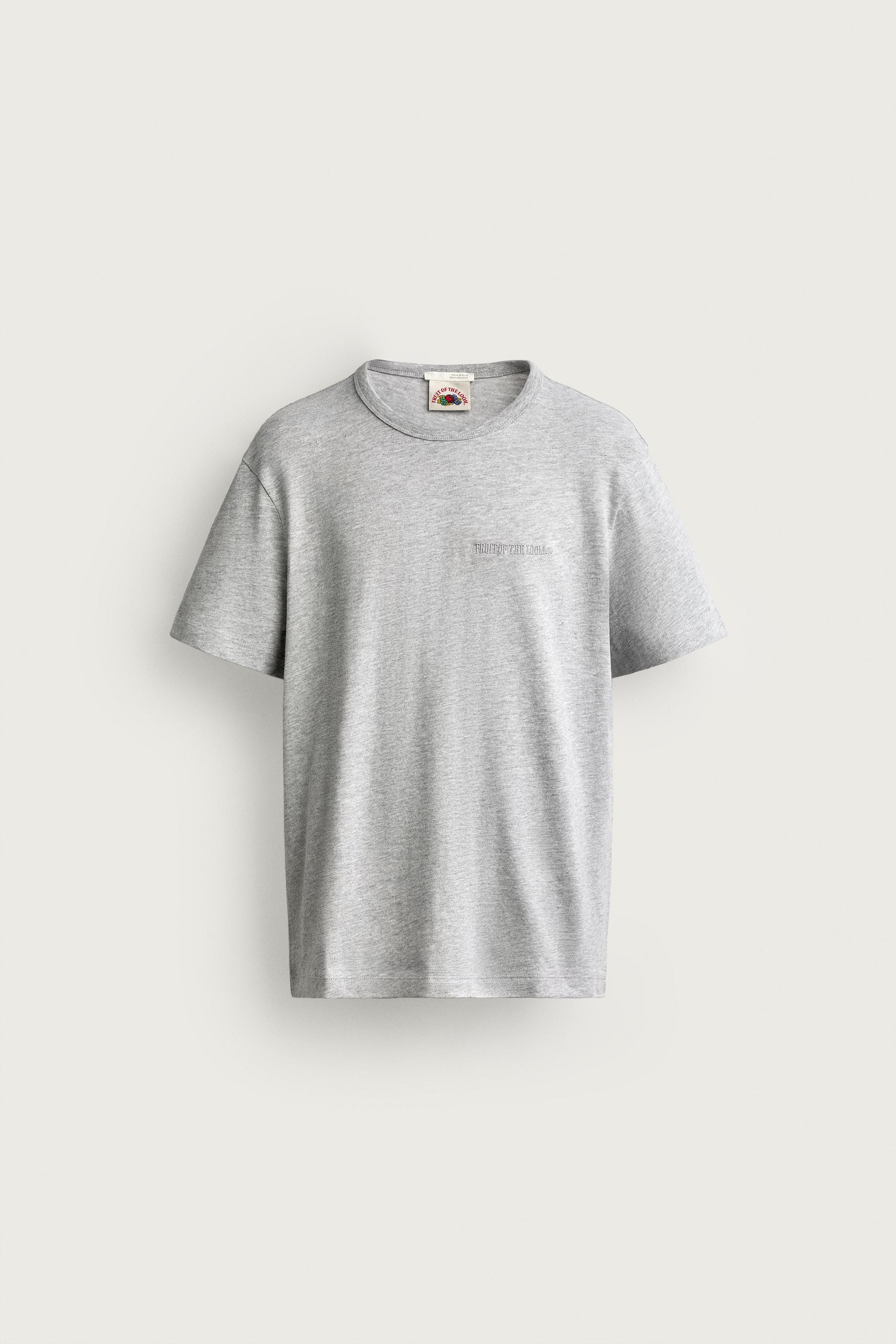 LOT DE 2 T-SHIRTS BRODÉS FRUIT OF THE LOOM™