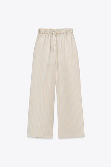 STRIPED PYJAMA TROUSERS ZW COLLECTION - striped by Zara - Image 0