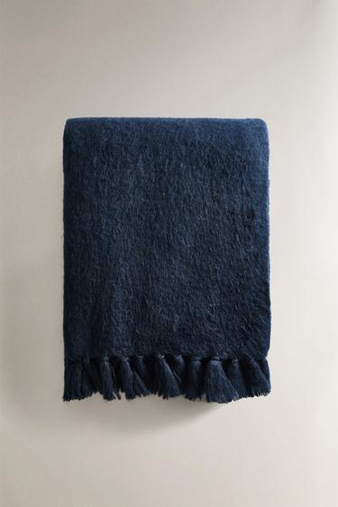 COPERTA IN LANA - Blu Marino di Zara