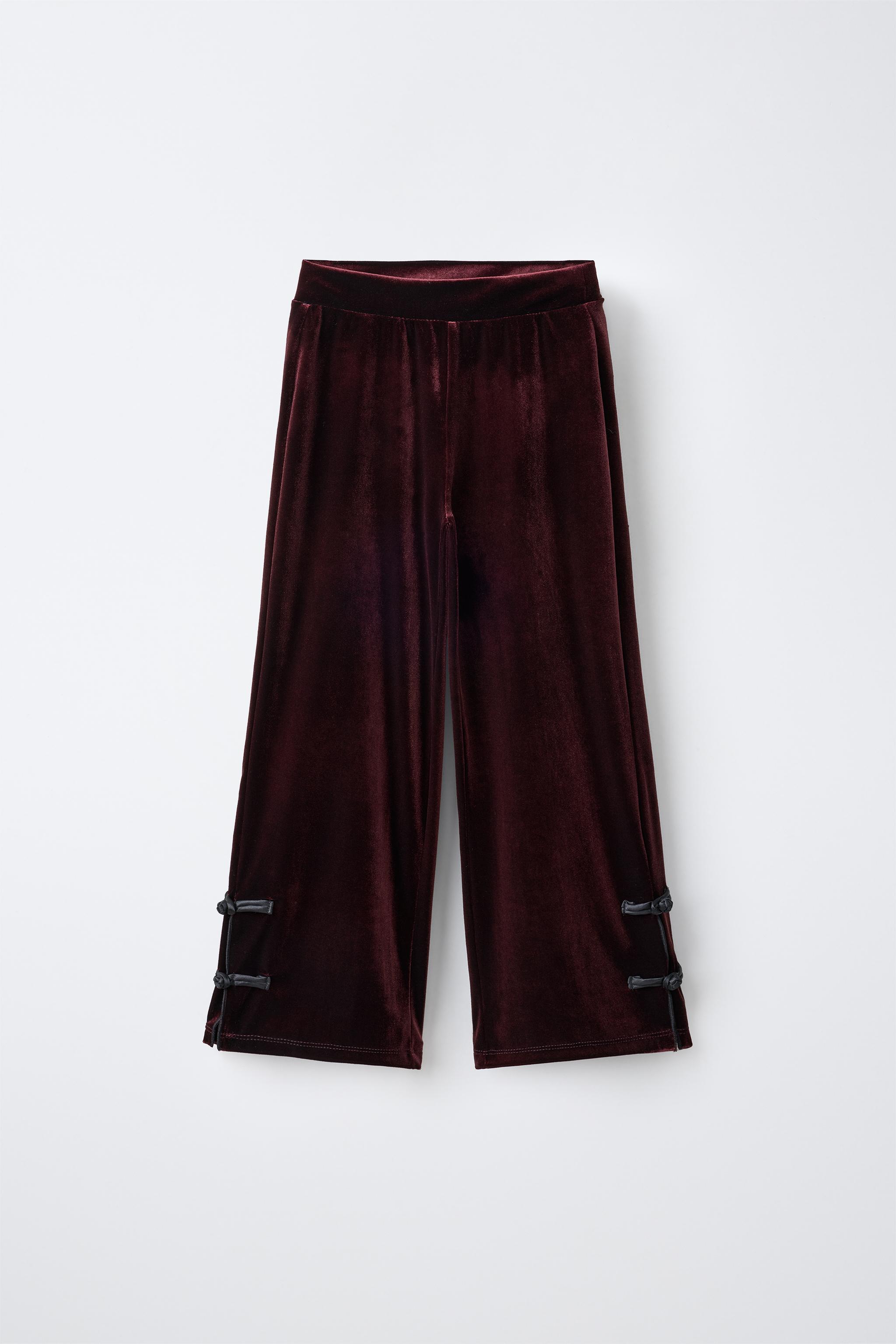 PANTALON VELOURS WIDE LEG ALAMARES