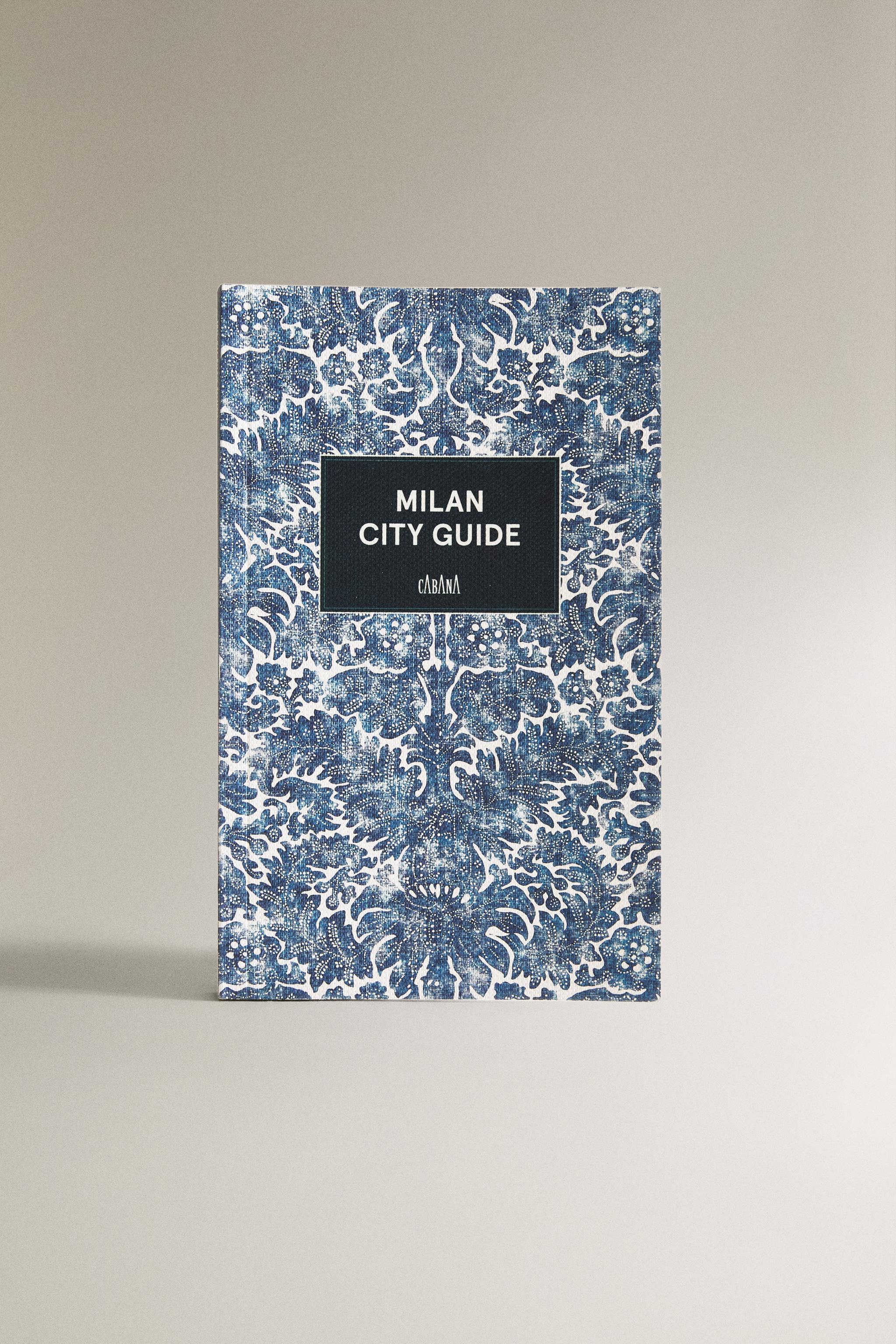 MILAN CITY GUIDE CABANA BOOK (ENGLISH) — Blue/White