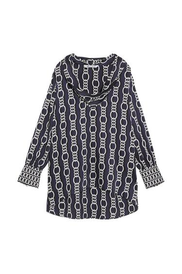 CHAIN PRINT BLOUSE