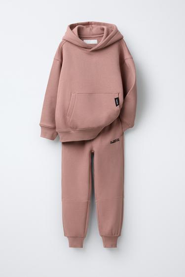 Zara SWEATSHIRT AND JOGGER PANTS MATCHING SET - Salmon