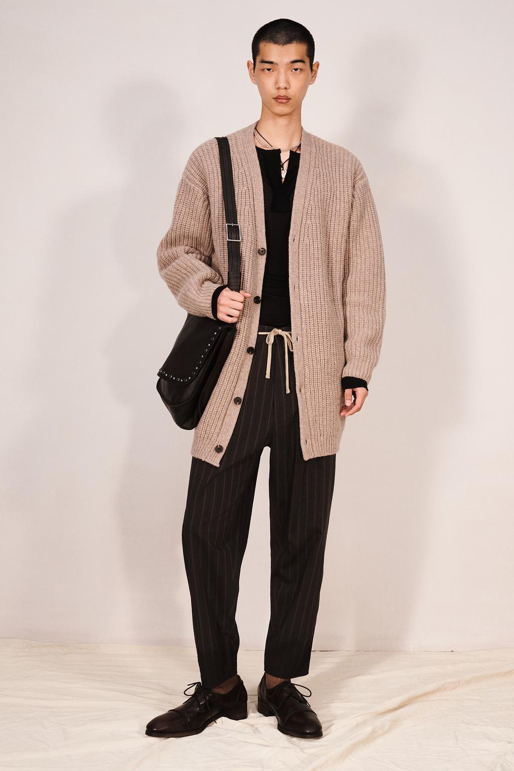 STRIPED RELAXED FIT TROUSERS