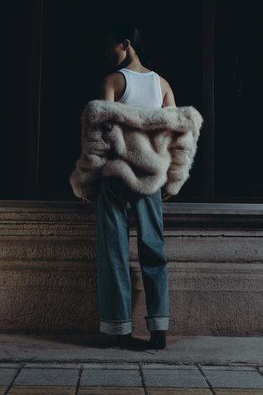 ZW COLLECTION BAGGY MID-WAIST JEANS - Faded blue by Zara