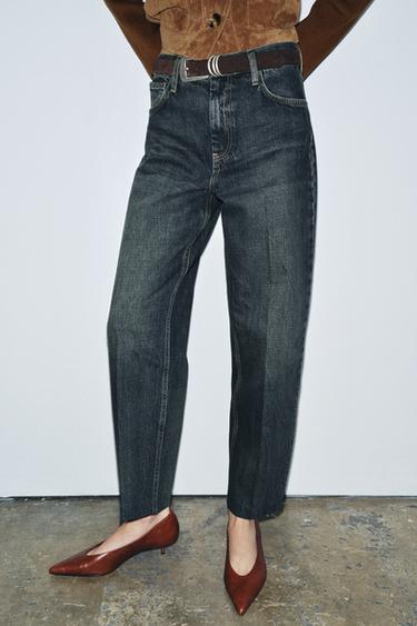 Zara ZW COLLECTION MID-RISE JEANS - Blue