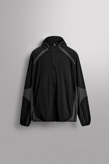 COLOUR BLOCK TECHNICAL JACKET - Black by Zara
