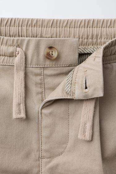 STRAIGHT CHINO TROUSERS - Light beige by Zara - Image 2