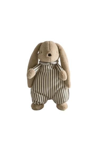 KIDS' MUSICAL BUNNY SOFT TOY - Dark beige by Zara