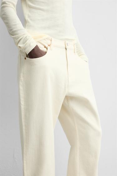 JEAN RELAXED FIT AJUSTABLE - Blanc cassé de Zara - Image 5